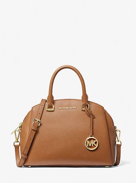 maxine medium dome satchel michael kors|Maxine Medium Pebbled Leather Dome Satchel .